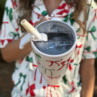 Midnight Bow Christmas Edition Tumbler