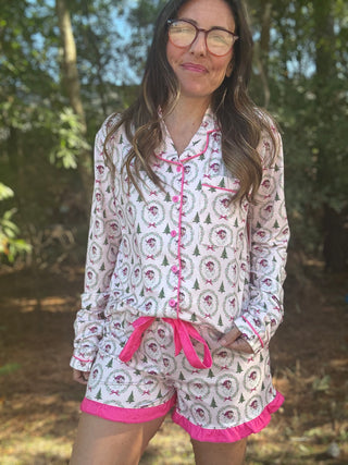 Santa’s Favorite Ruffle Pajama Set