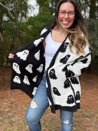 Ghost Reversible Cloud Cardigan