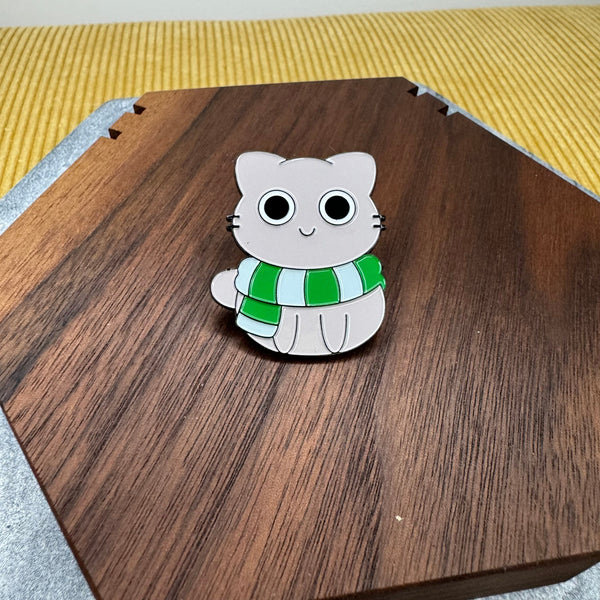 Pin - Magic Cat, Green