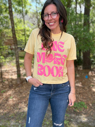 One More Book Crop Tee