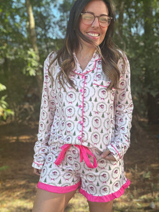 Santa’s Favorite Ruffle Pajama Set