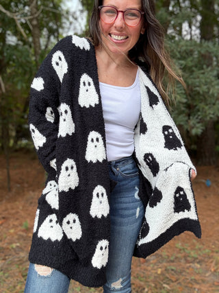 Ghost Reversible Cloud Cardigan