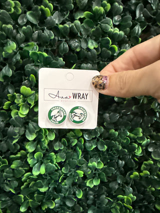 CMS Logo Stud Earrings