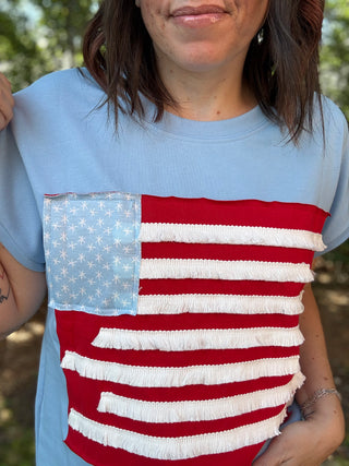 Vintage Americana Fringe Top