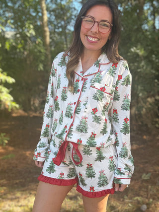 Under the Tree Ruffle Pajama Set