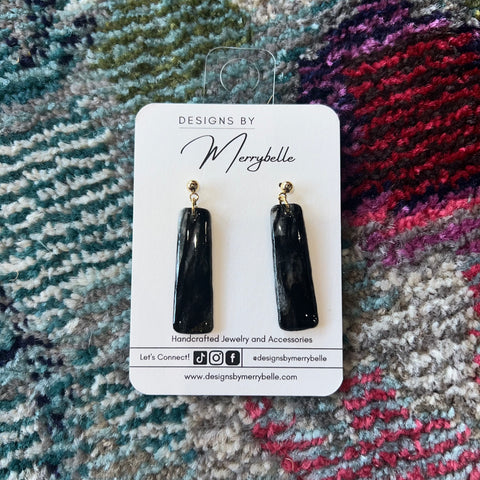 Merrybelle Earrings: Blacks