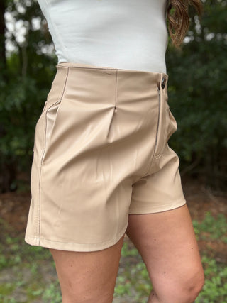 Felicity Leather Shorts