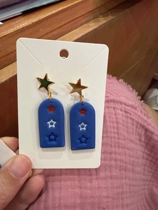 Triple Star Earrings