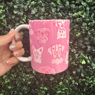 Pink Dog Lovers 11oz Mug