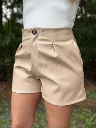 Felicity Leather Shorts