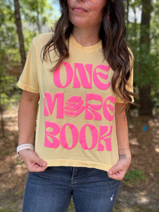 One More Book Crop Tee