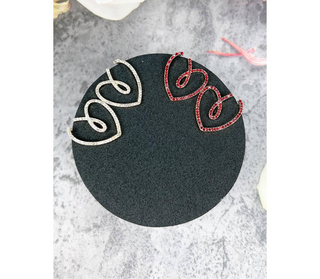 Heart Rhinestone Earrings