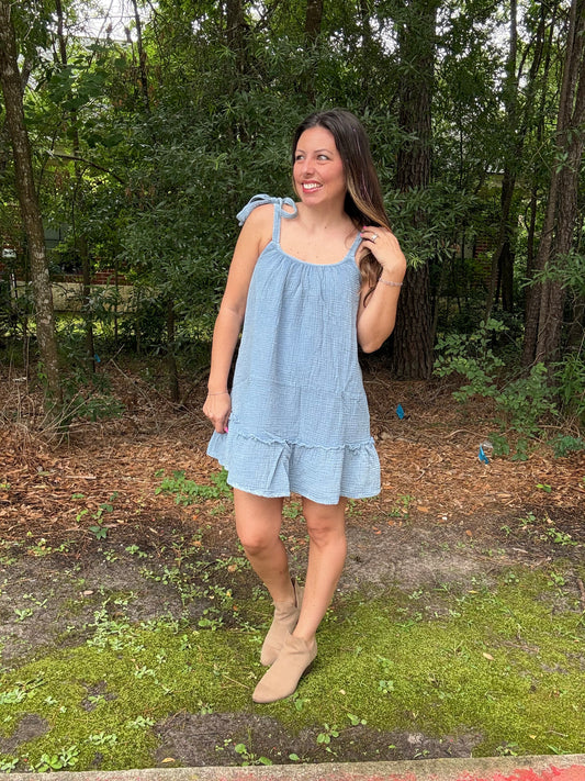 Dainty Denim Dress