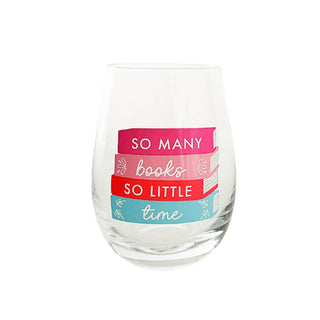 19oz Stemless Wine Glass | So Many Books So Little Time