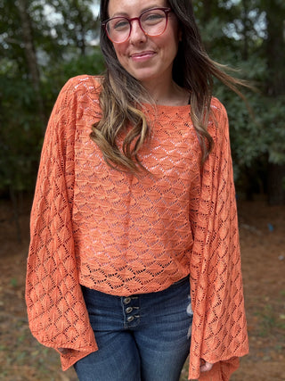Free Spirit Bell Sleeve Top (4 colors)