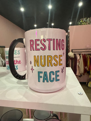 Resting Nurse Face Mug (11oz & 15oz)