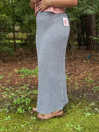 Knit Sweater Long Pencil Skirt