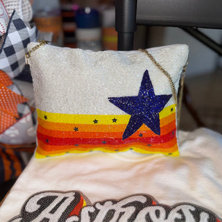 Houston ‘Stros Beaded Game Day Zipper Pouch, 2 colors