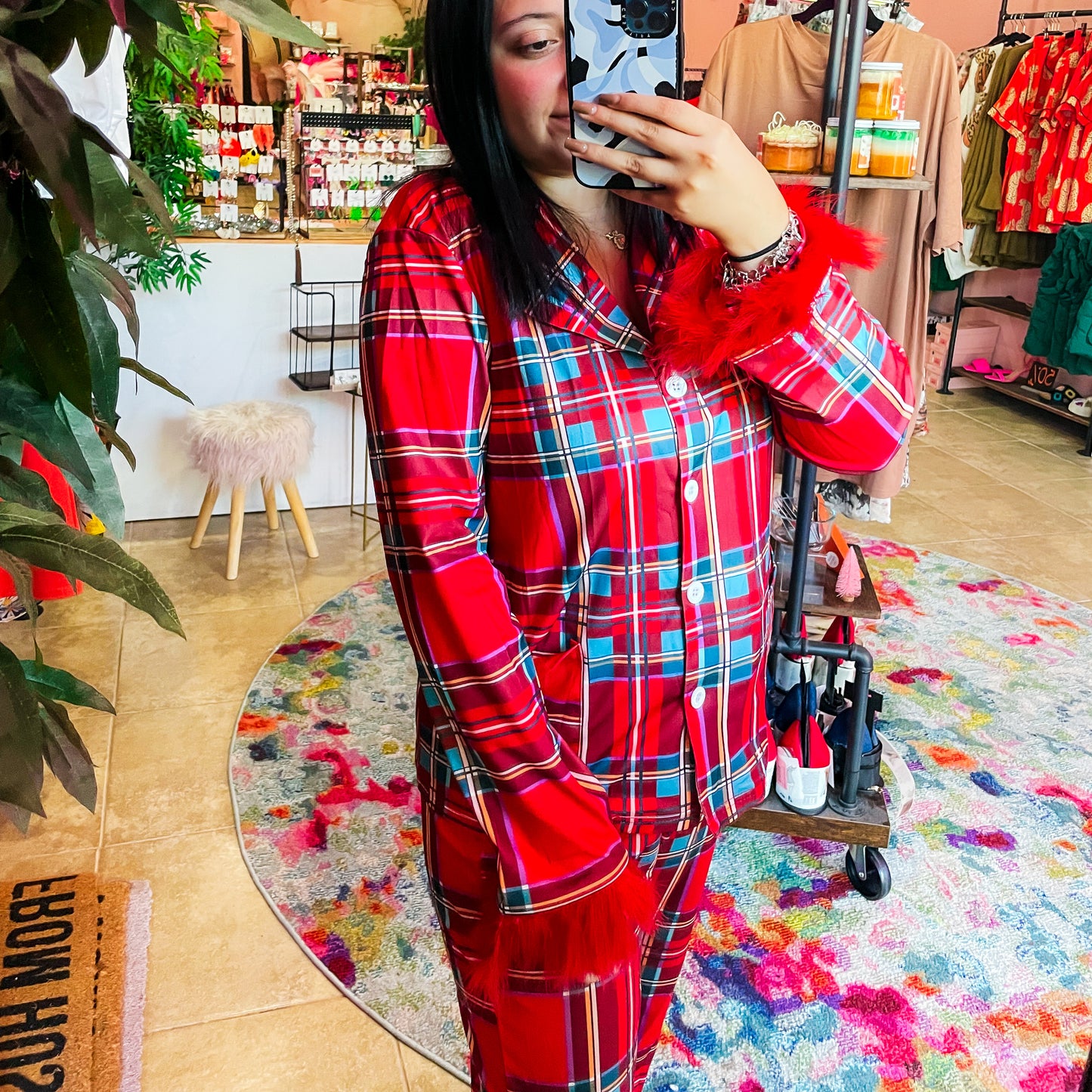 Nutcracker Plaid Pajama Set