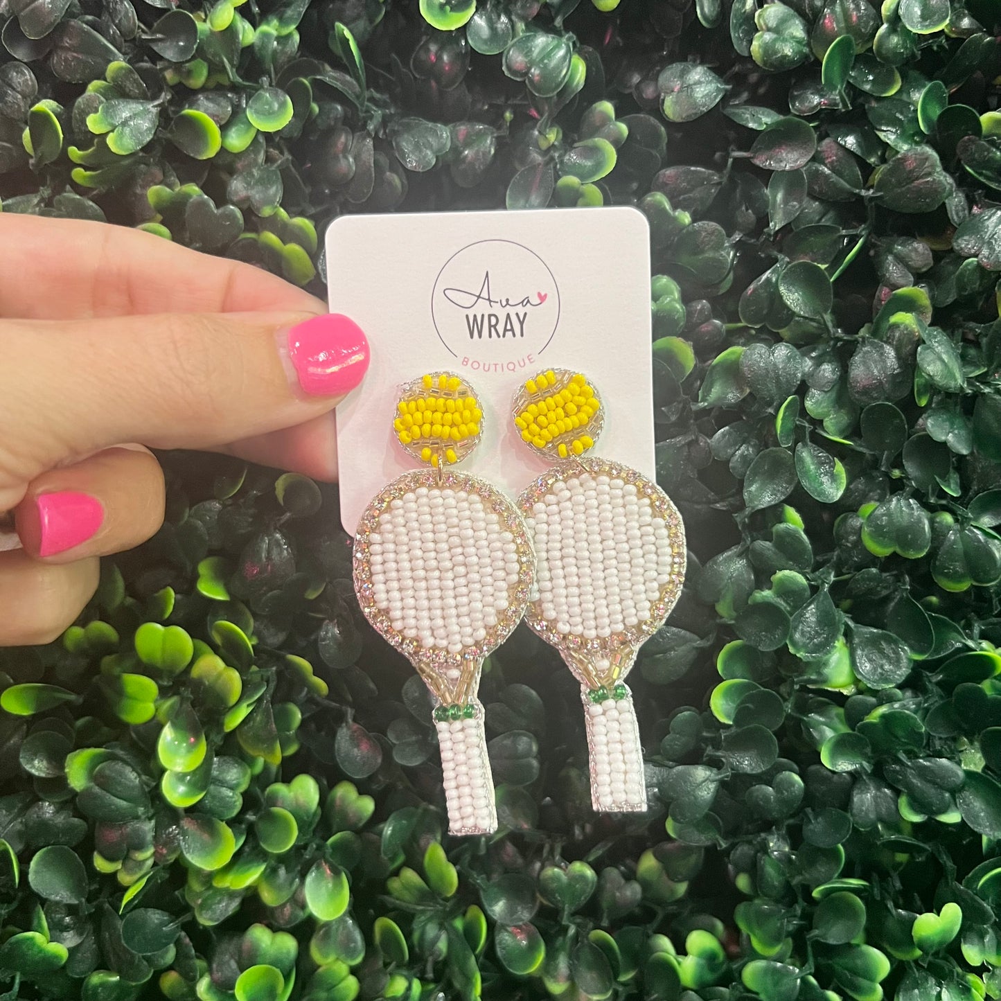 Tennis Beaded Earrings