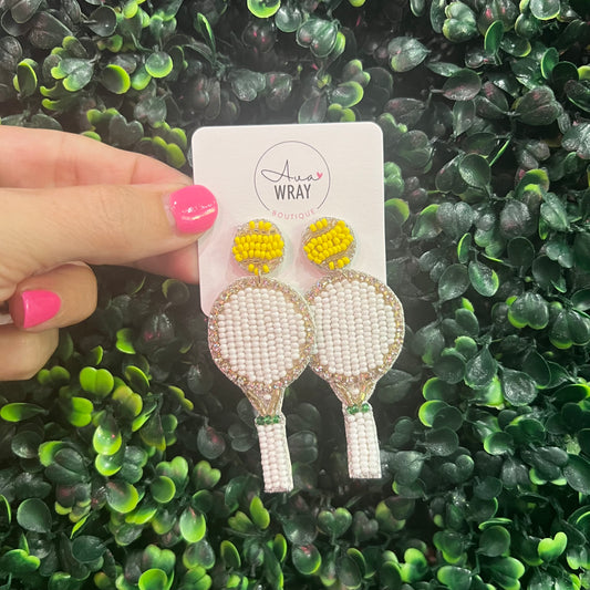 Tennis Beaded Earrings