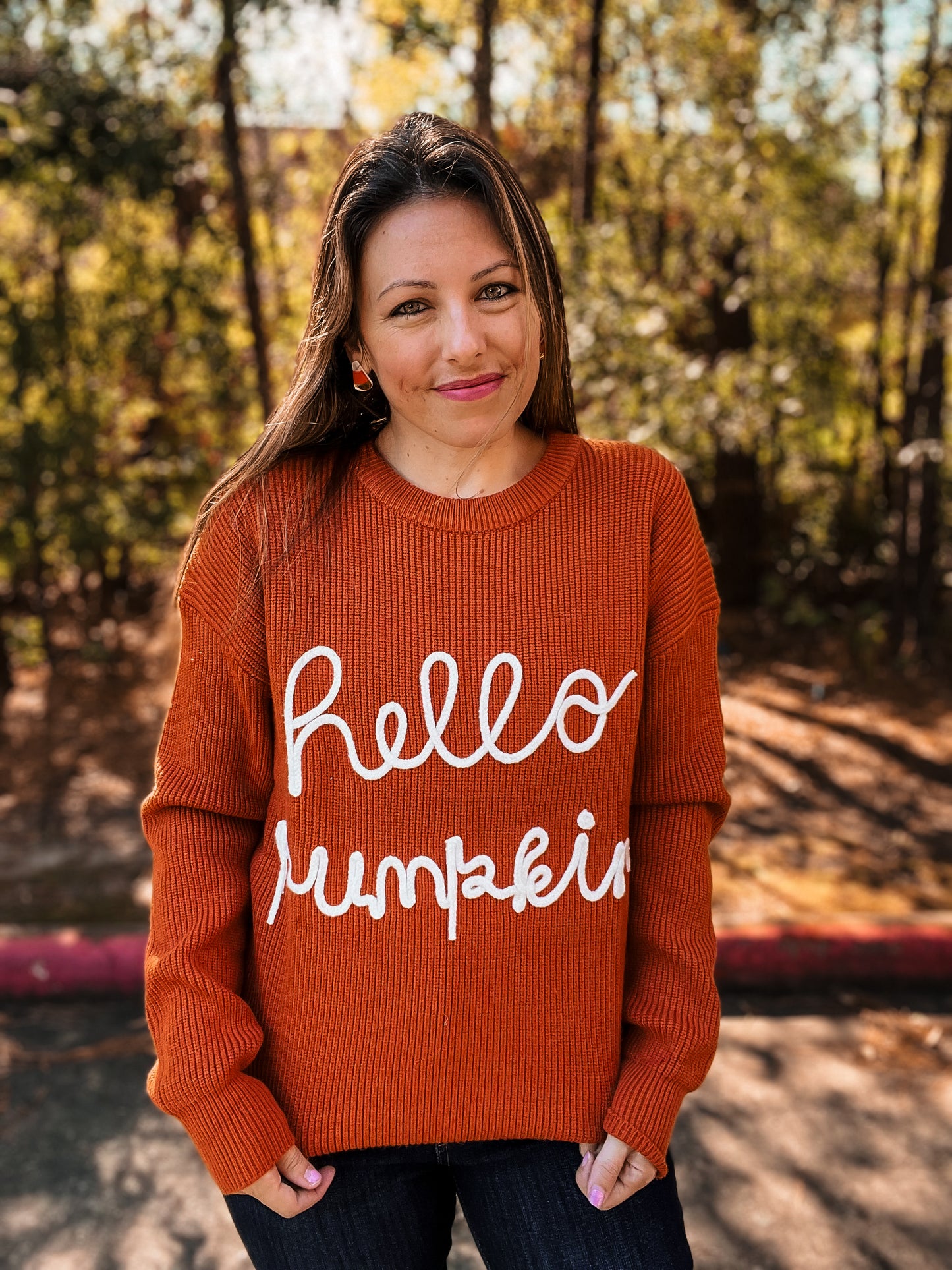 Hello Pumpkin Cozy Sweater