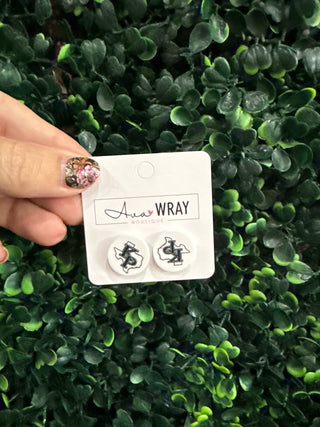 KPARK Logo Stud Earrings