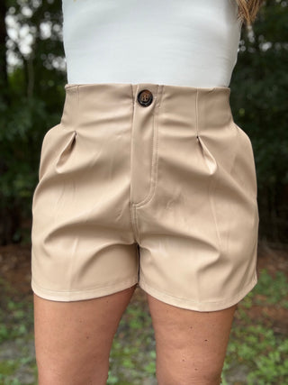 Felicity Leather Shorts