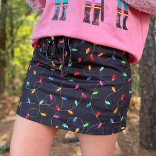 Christmas Lights Skort