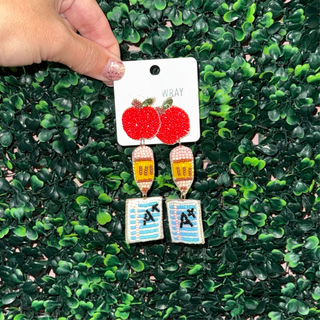 School Items Dropping Earrings