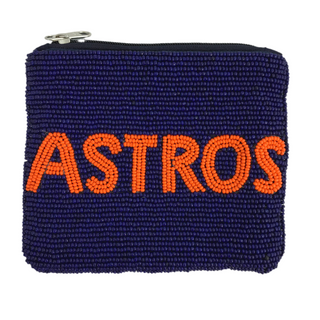 Beaded “ASTROS” Coin Purse