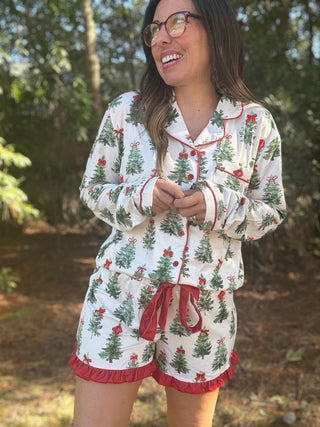 Under the Tree Ruffle Pajama Set
