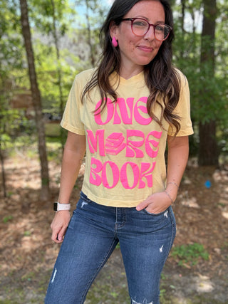 One More Book Crop Tee