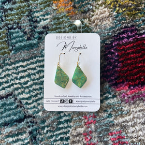 Merrybelle Earrings: Greens