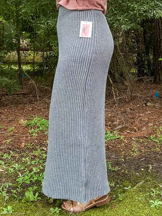 Knit Sweater Long Pencil Skirt
