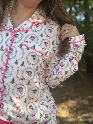 Santa’s Favorite Ruffle Pajama Set