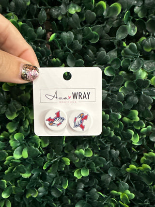 AHS Logo Stud Earrings