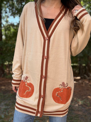 Pumpkin Chic Cardigan