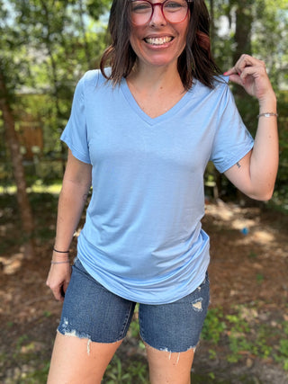 Basic Light Blue Tee