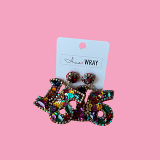 Ruby Age Beaded Earrings