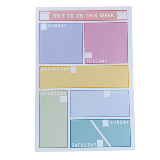 Shit To Do This Week Notepad