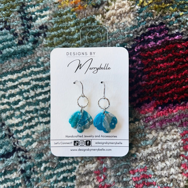 Merrybelle Earrings: Blues