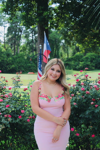 Pink Flower Dress