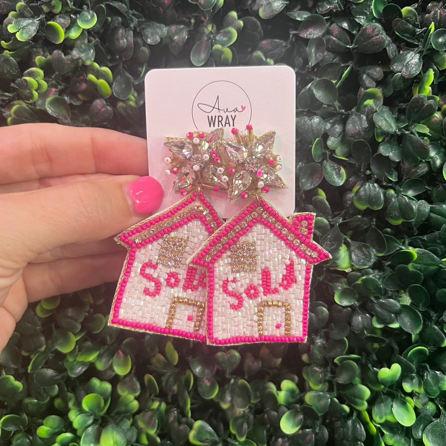 Realtor SOLD Beading Earrings