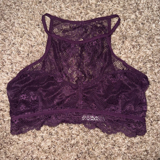 High Neck Lace Bralette*