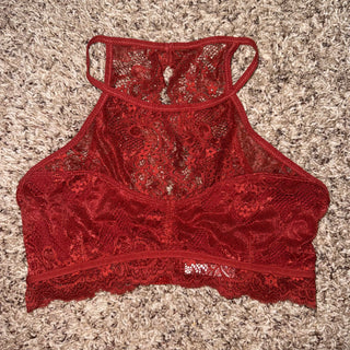 High Neck Lace Bralette*