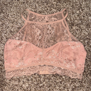 High Neck Lace Bralette*