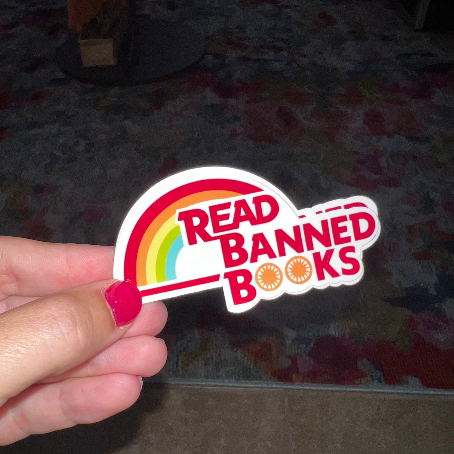 Read Banned Books, Vinyl Sticker