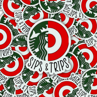 Sips & Trips Sticker